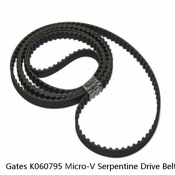 Gates K060795 Micro-V Serpentine Drive Belt, Black