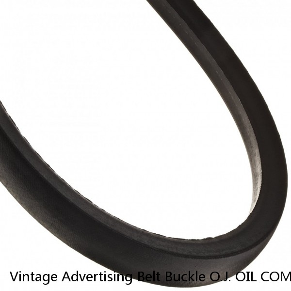 Vintage Advertising Belt Buckle O.J. OIL COMPANY  Solid Pewter #1 image